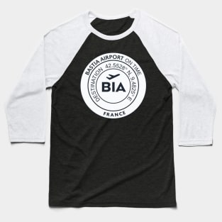 BIA BASTIA airport sticker Baseball T-Shirt